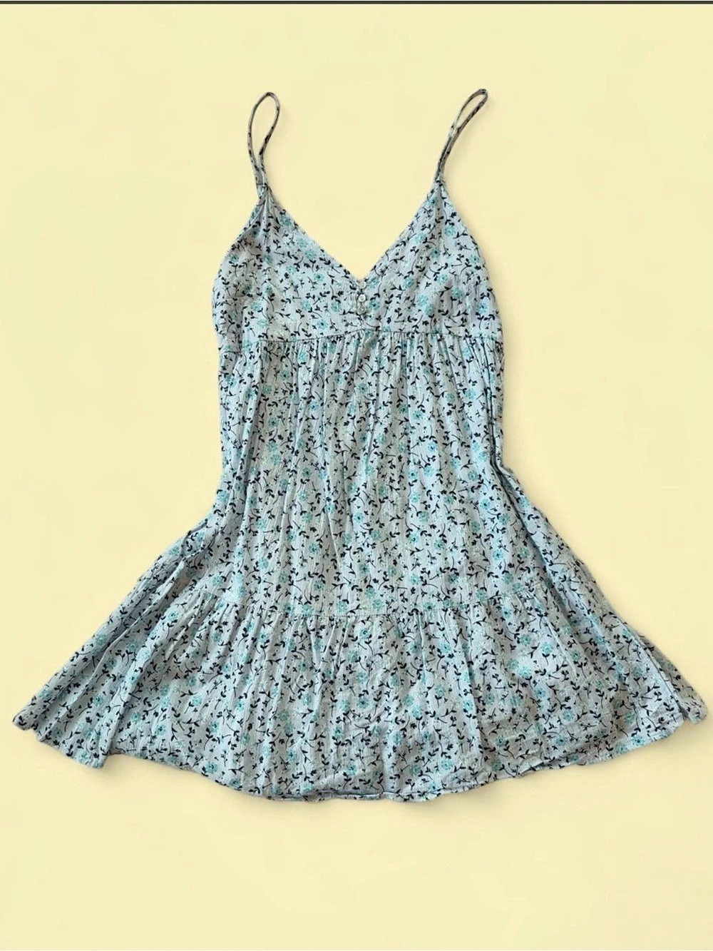 Floral Mini Dress in Blue